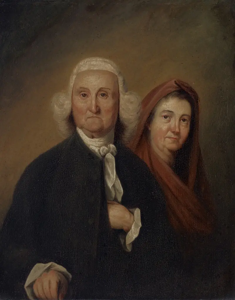 Guvernör Jonathan Trumbull Sr. och Mrs. Trumbull (Faith Robinson) av John Trumbull