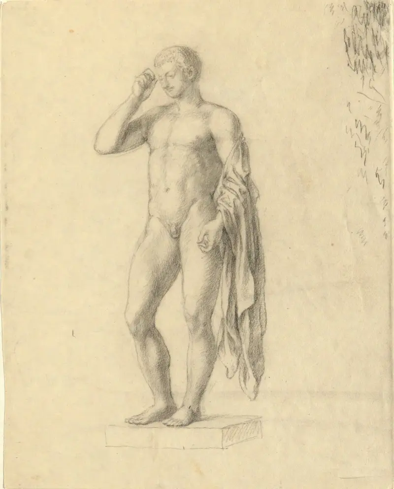 Naken manlig figur (klassisk) av John Trumbull