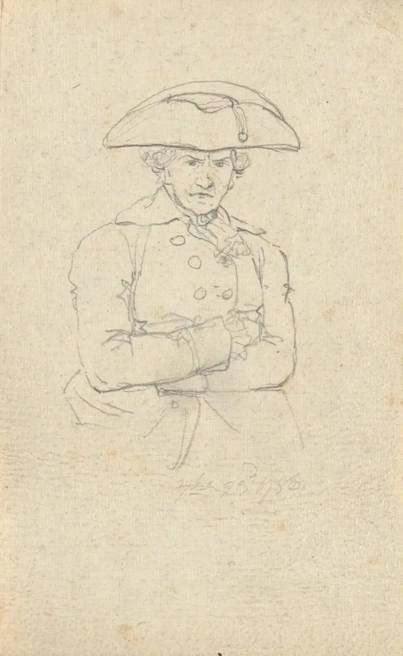 Untitled, from folio; Sketches in France and Germany av John Trumbull