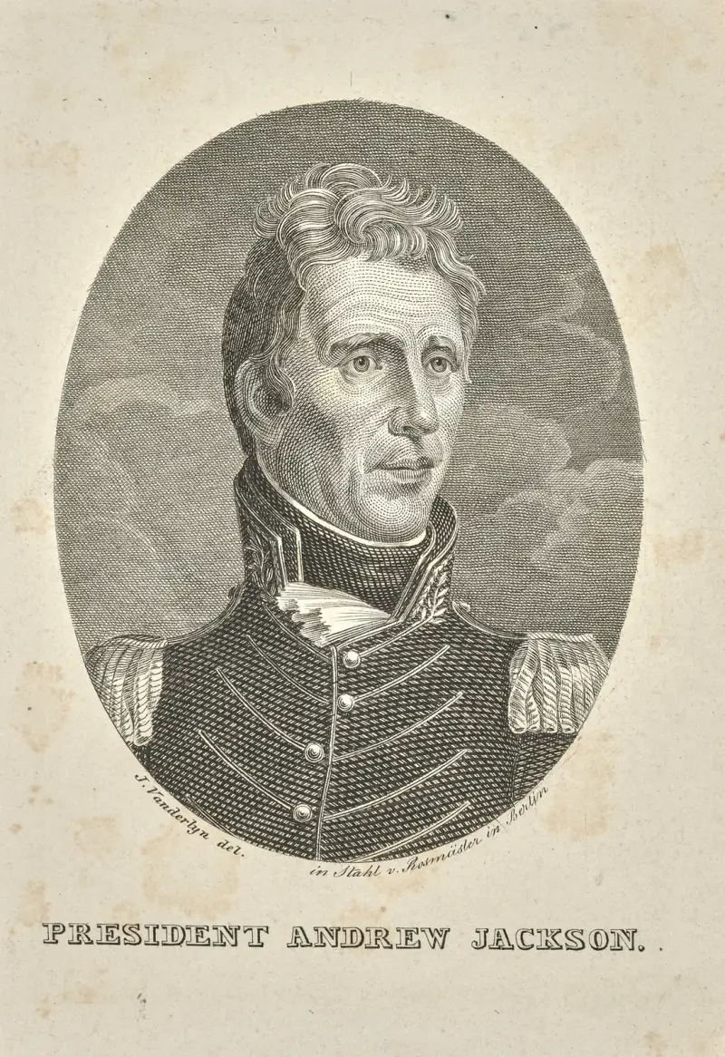 Porträt von Präsident Andrew Jackson von John Vanderlyn