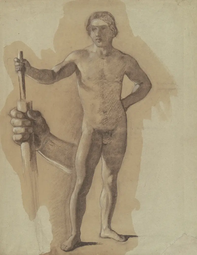 Study for ‘The Landing of Columbus’ av John Vanderlyn