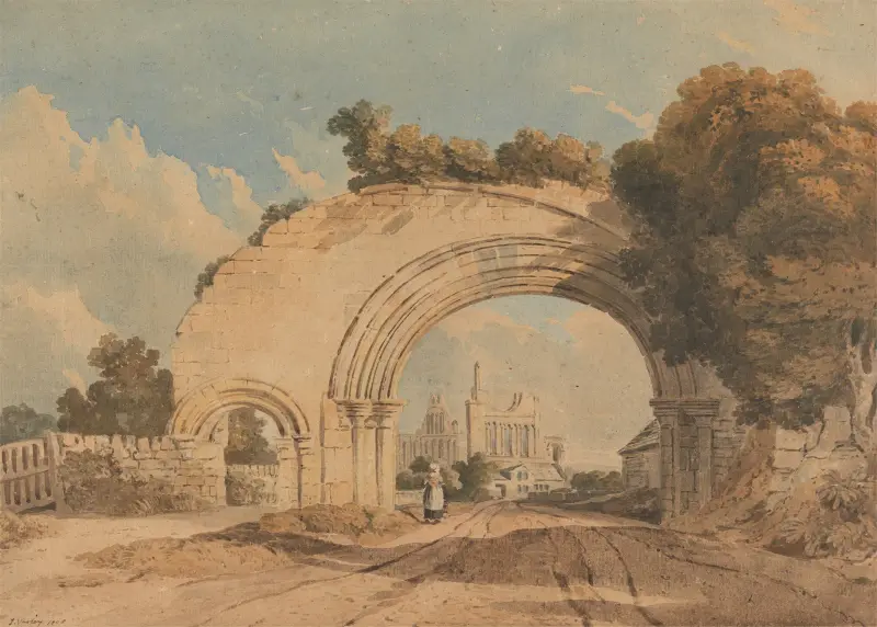 Byland Abbey, Yorkshire von John Varley