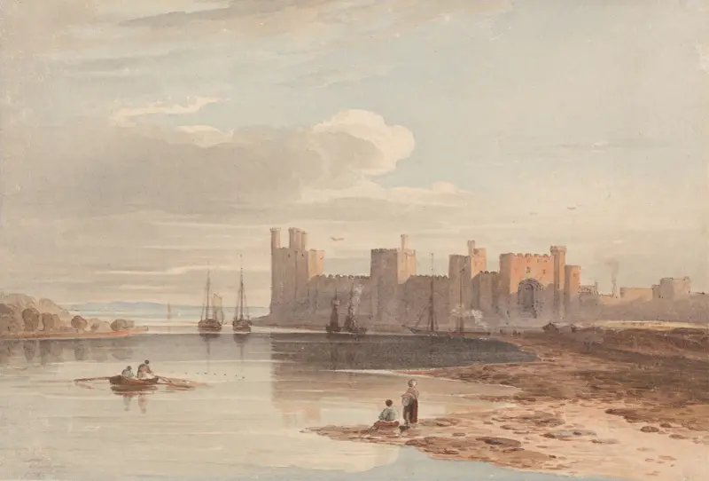 Carnarvon Castle av John Varley