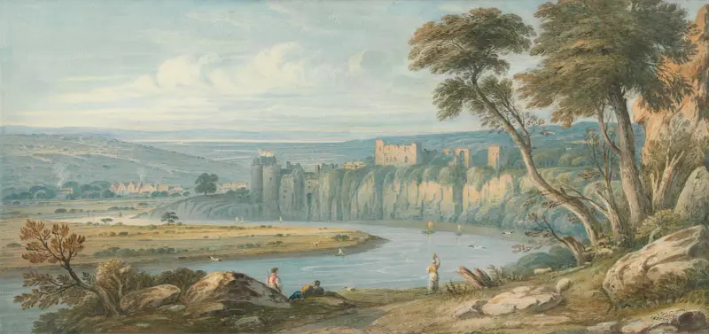 Chepstow Castle av John Varley