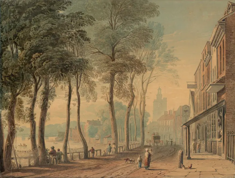 Cheyne Walk, Chelsea, London av John Varley