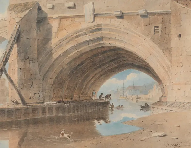 Pod Ouse Bridge, koupání, John Varley
