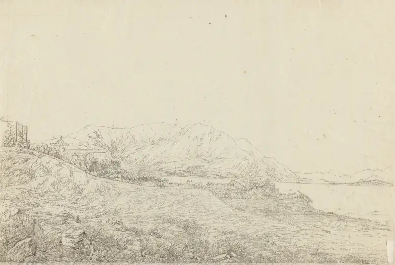 Ansicht von Macau mit dem Wohnhaus Camões', wo er die Lusiaden schrieb, 1788 – Nr. 1 von John Webber