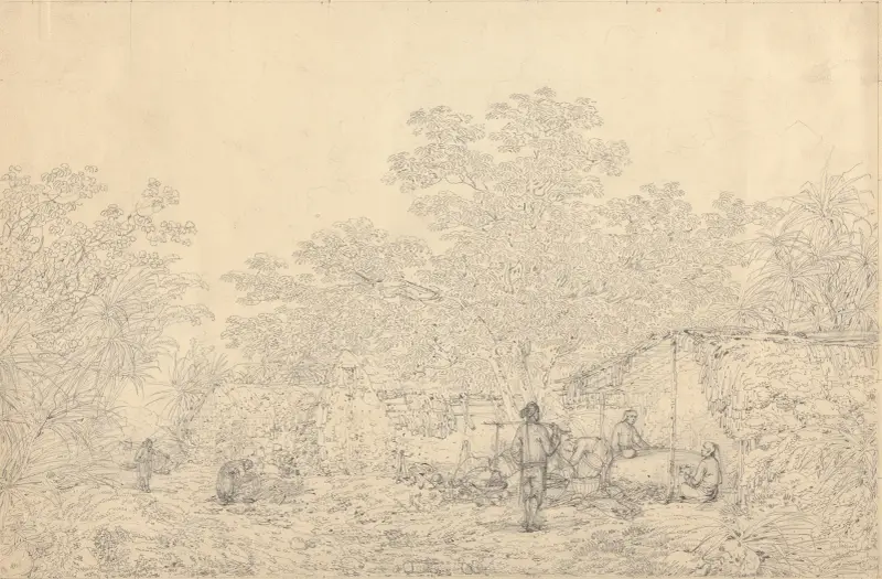Village Scene von John Webber