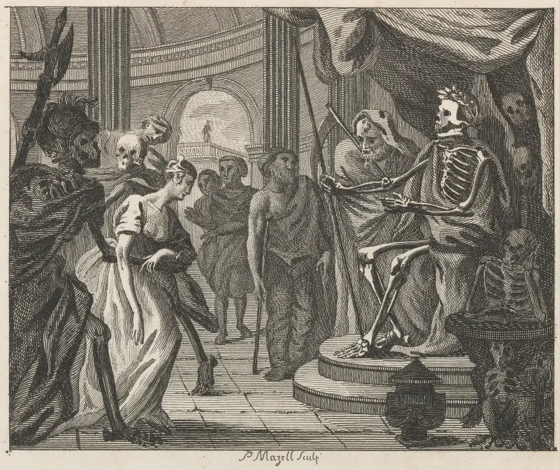 Fabel XLVII. Dödens hov av John Wootton