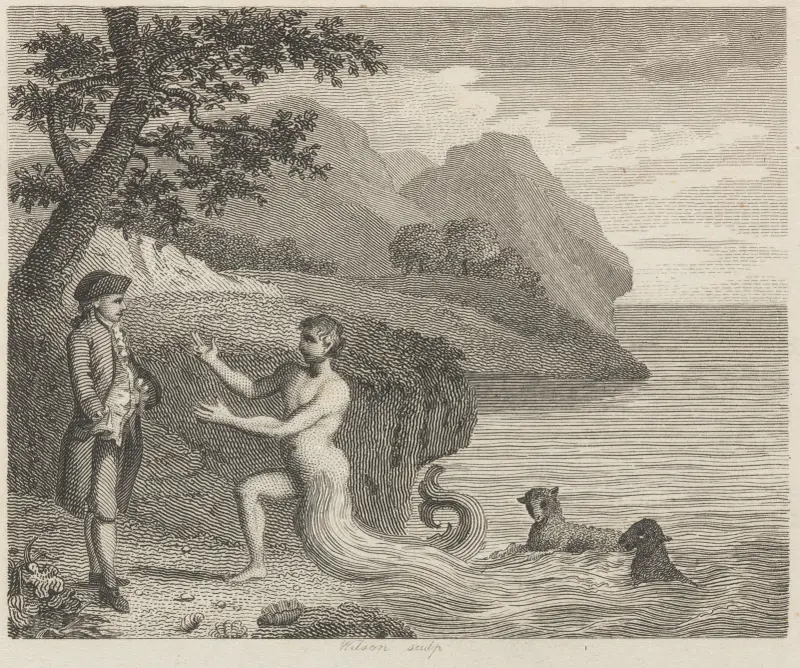 Fable XXXIII. The Courtier and Proteus av John Wootton