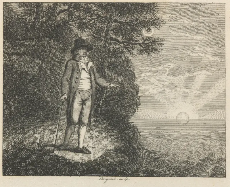 Fabel XXXIX. Mannen och loppan av John Wootton
