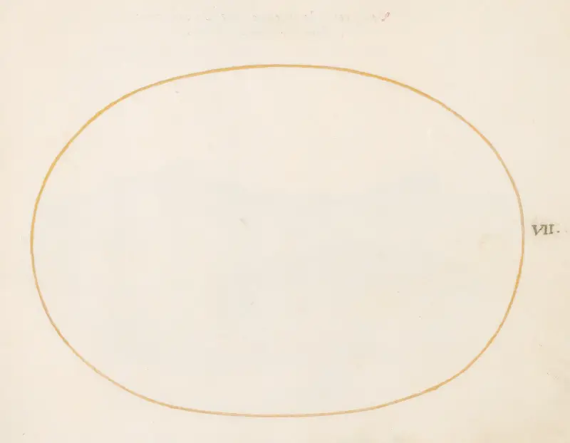Plate 7; Empty Oval av Joris Hoefnagel