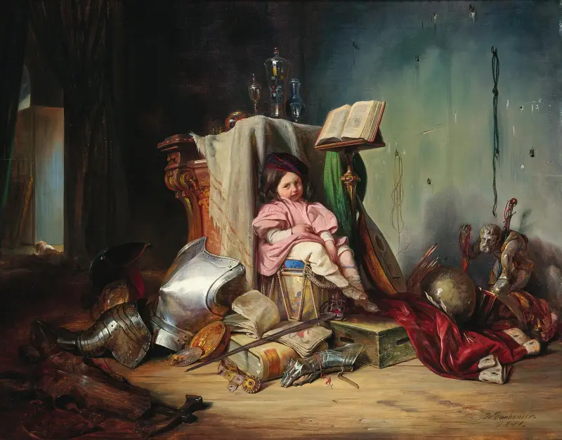 Dziecko na bębnie, Josef Danhauser