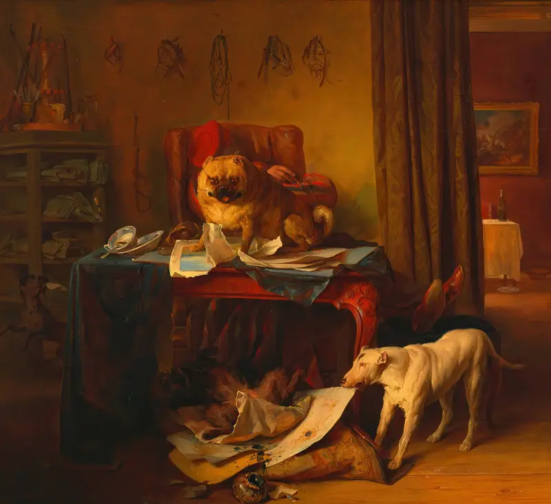 Die Hundekomödie av Josef Danhauser