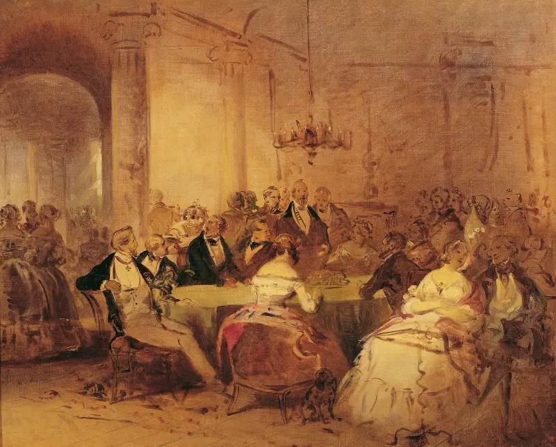 Scena towarzyska, Josef Danhauser