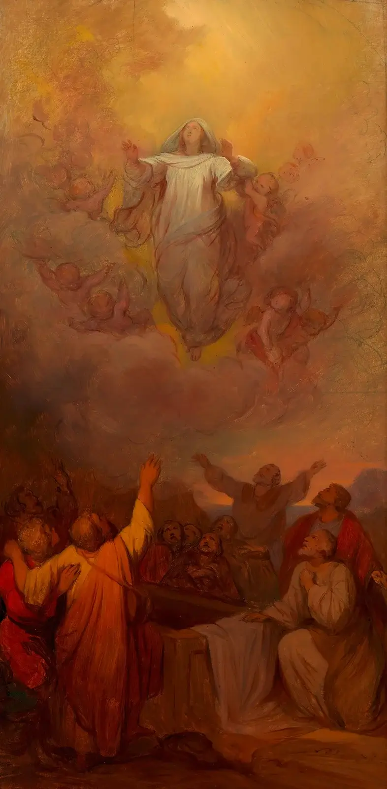 Nanebevzetí Panny Marie (Návrh oltářního obrazu v Ostřihomi (Gran)), Josef Danhauser