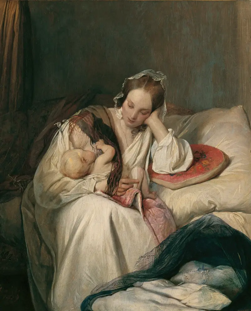 Mateřská láska (Manželka umělcova s dítětem), Josef Danhauser