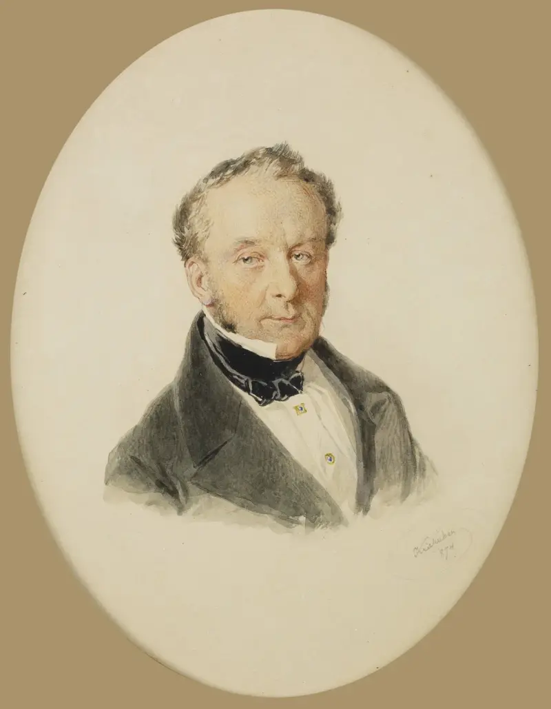 Herrenporträt von Josef Kriehuber