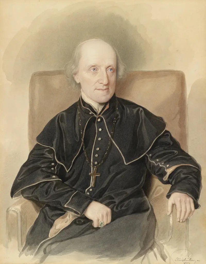 Portrait Vinzenz Eduard Milde av Josef Kriehuber