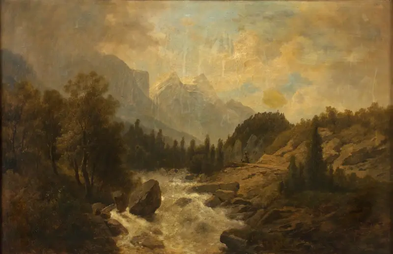 Lesní krajina, Josef Kriehuber