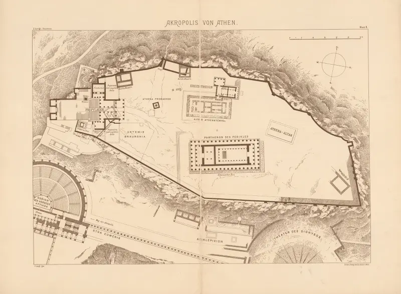 Akropolis von Athen von Josef Langl