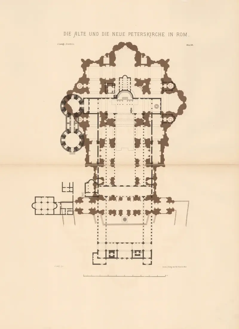 Die alte und die neue Peterskirche in Rom av Josef Langl