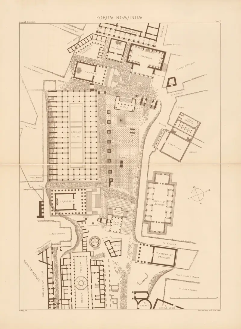 Forum Romanum, 1911 von Josef Langl