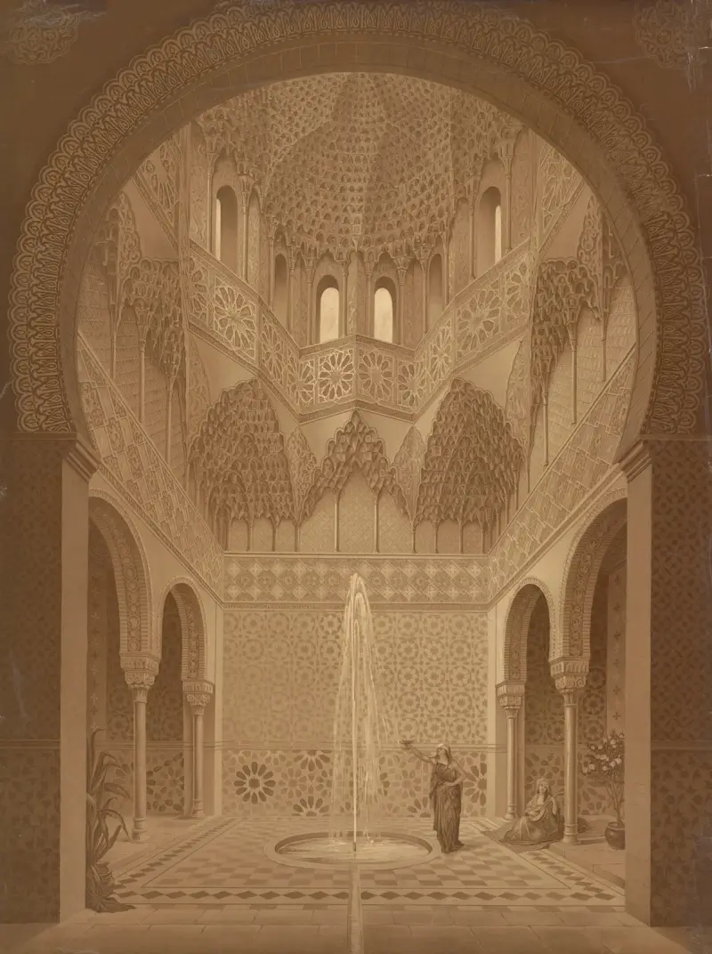 Abencerrajernas sal, Alhambra av Josef Langl