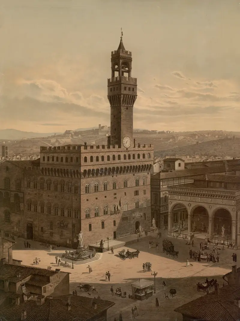 Piazza della Signoria, Florence av Josef Langl