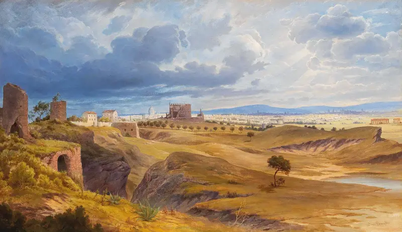 Rom sett från Via Appia av Josef Langl
