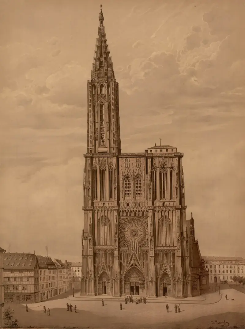 Strasbourgkatedralen av Josef Langl