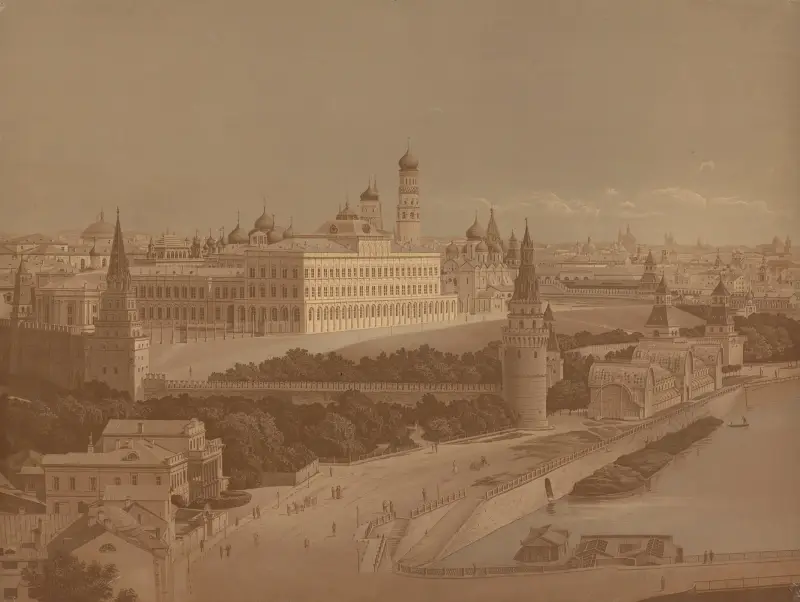 Kreml i Moskva av Josef Langl