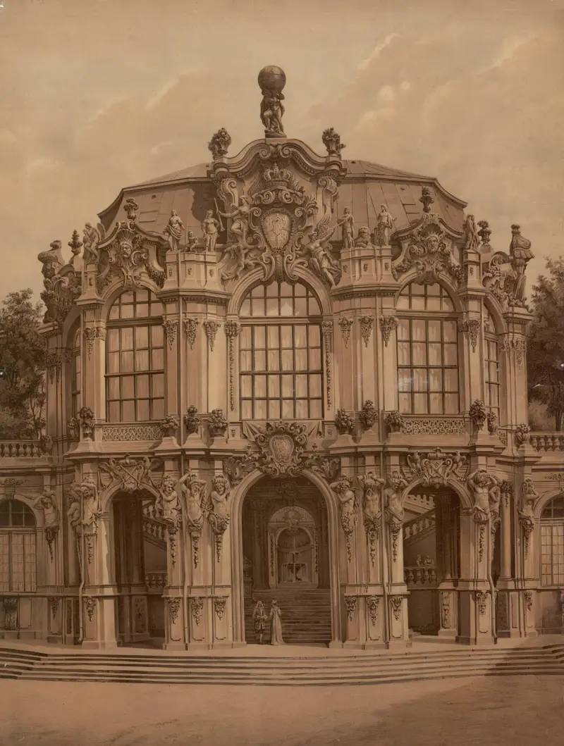 Zwinger i Dresden av Josef Langl