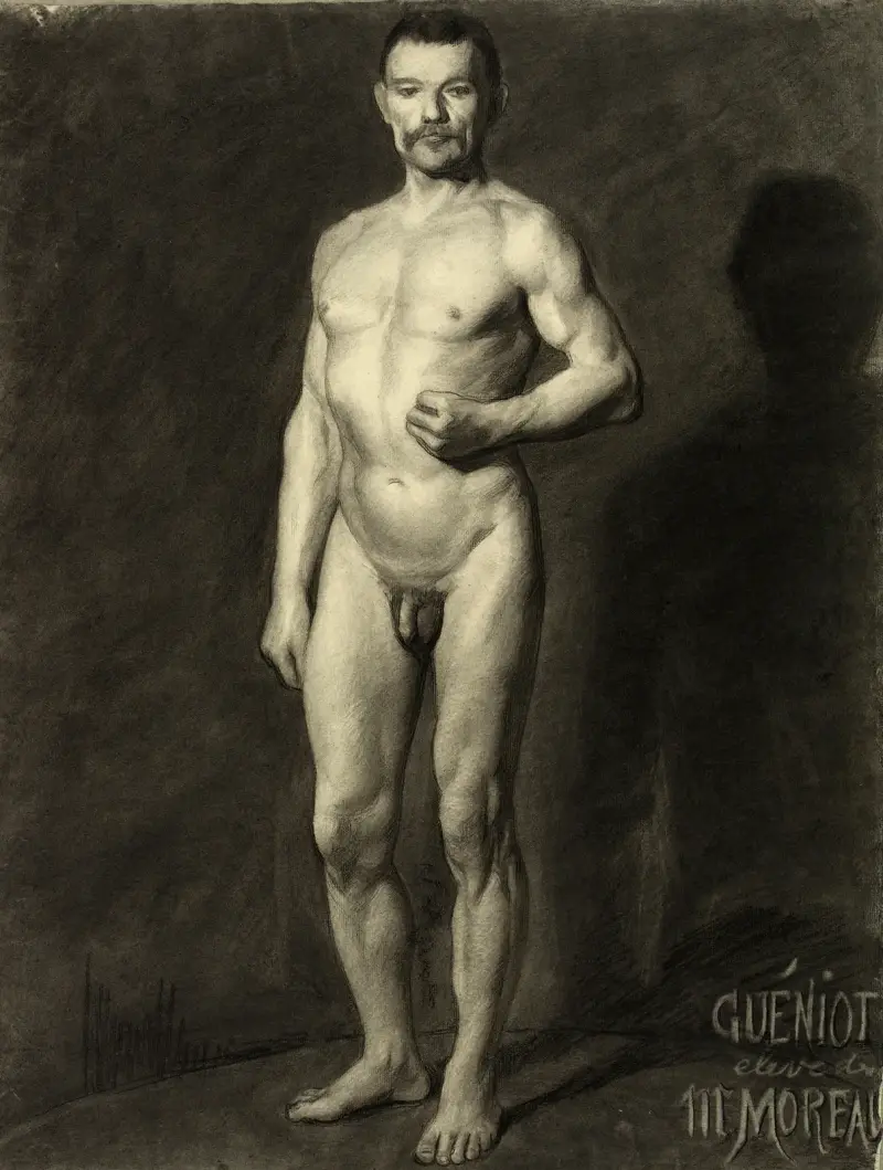 Académie d’homme debout av Arthur-Joseph Gueniot
