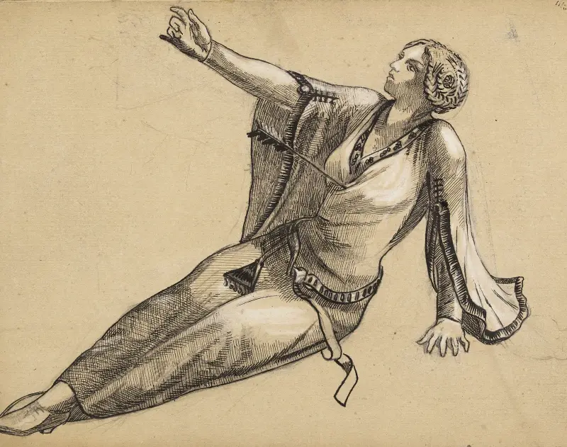 Etude pour le drame Bois ton sang av Arthur-Joseph Gueniot