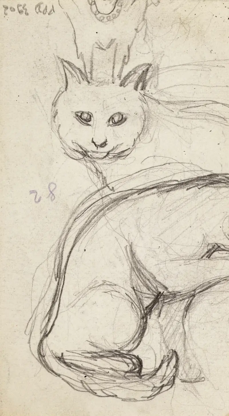 Studier av katter av Arthur-Joseph Gueniot