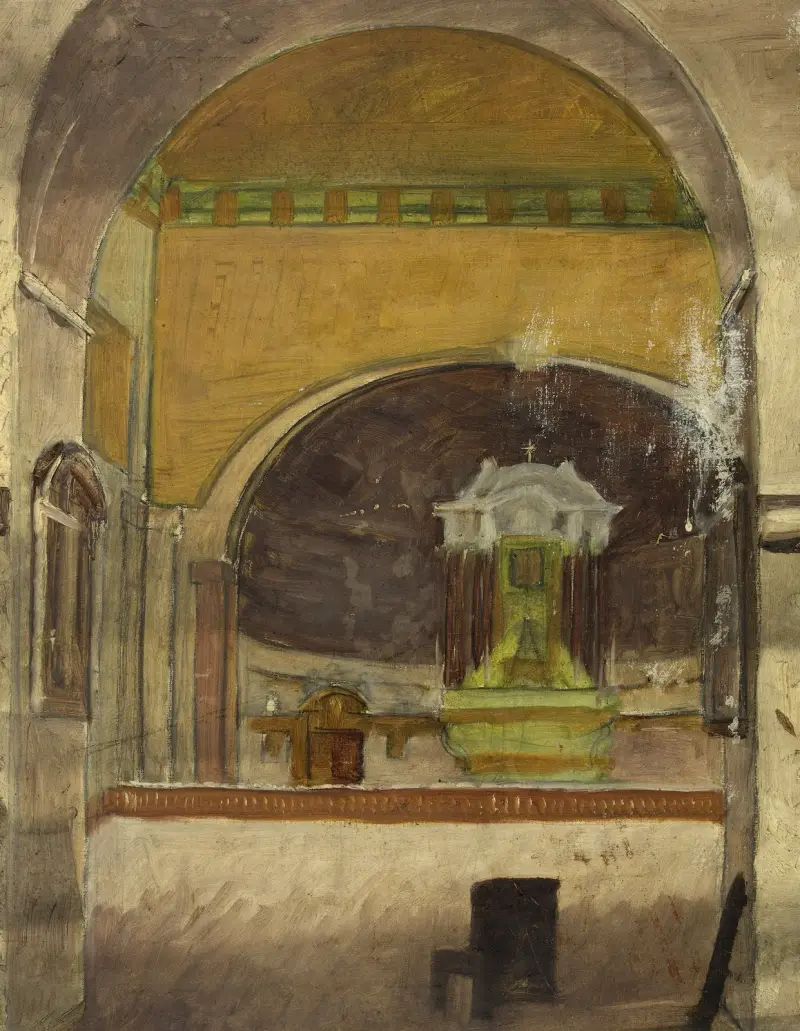 Kircheninterieur (Assisi) von Arthur-Joseph Gueniot