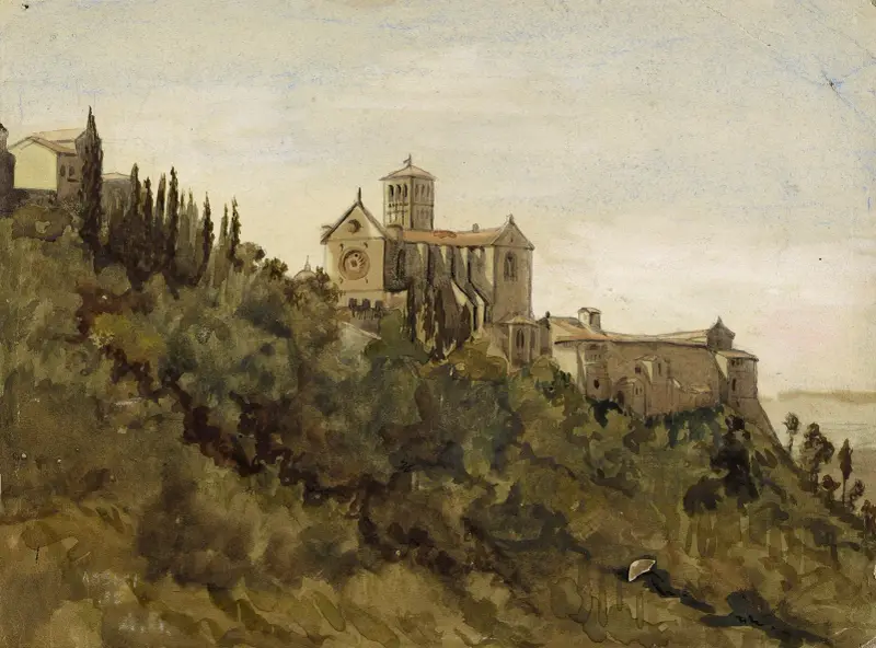 Der Hügel von Assisi von Arthur-Joseph Gueniot
