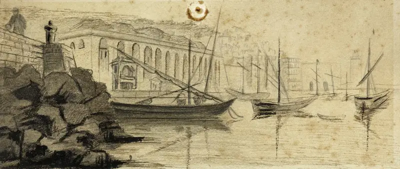 Algers hamn av Arthur-Joseph Gueniot
