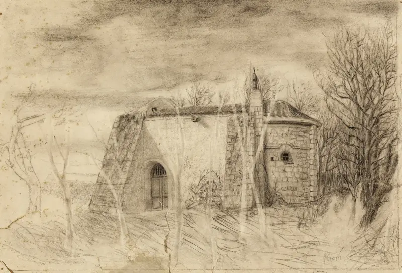 Litet kapell i Riom i Auvergne av Arthur-Joseph Gueniot