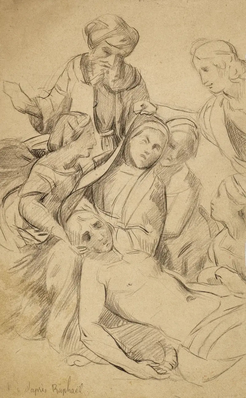 Pietà efter Rafael av Arthur-Joseph Gueniot