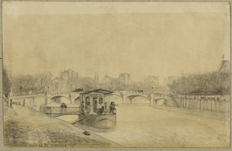 Pont de la Concorde av Arthur-Joseph Gueniot