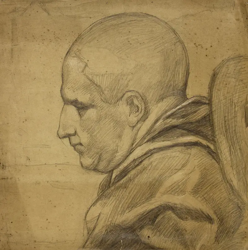 Förmodat porträtt av Dom Bernardo Laure av Arthur-Joseph Gueniot