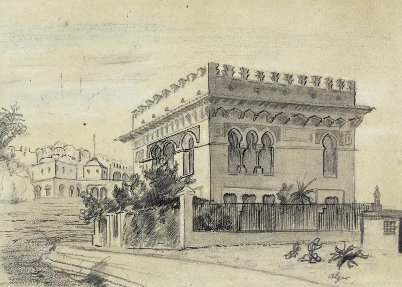 Ett palats i Alger av Arthur-Joseph Gueniot