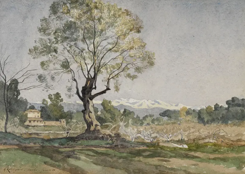 Antibes von Henri-Joseph Harpignies
