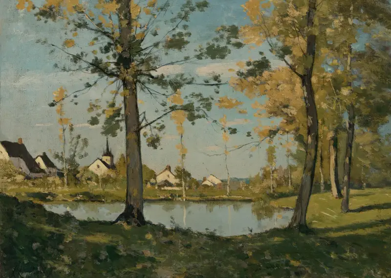 Höst vid Saint-Privé av Henri-Joseph Harpignies