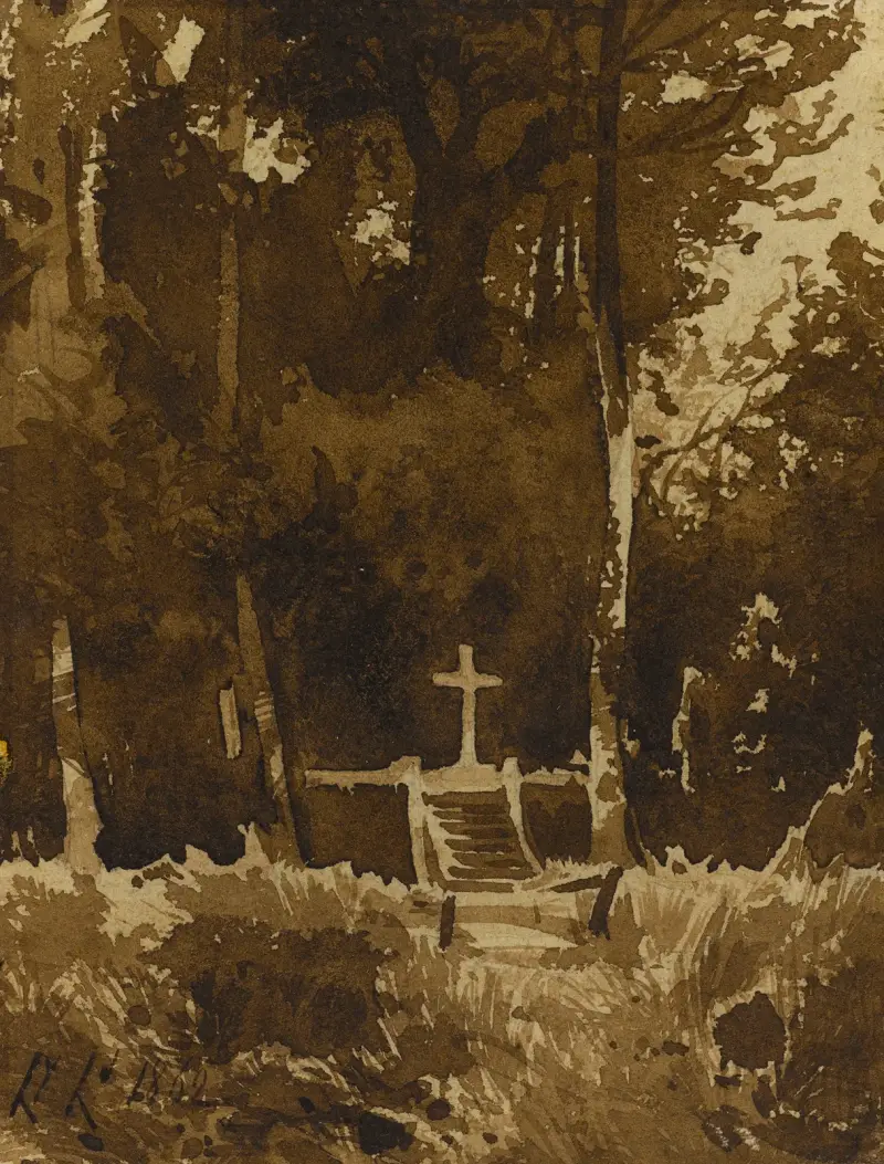 Calvaire av Henri-Joseph Harpignies