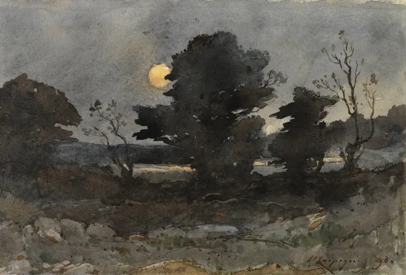 Měsíční svit, Henri-Joseph Harpignies