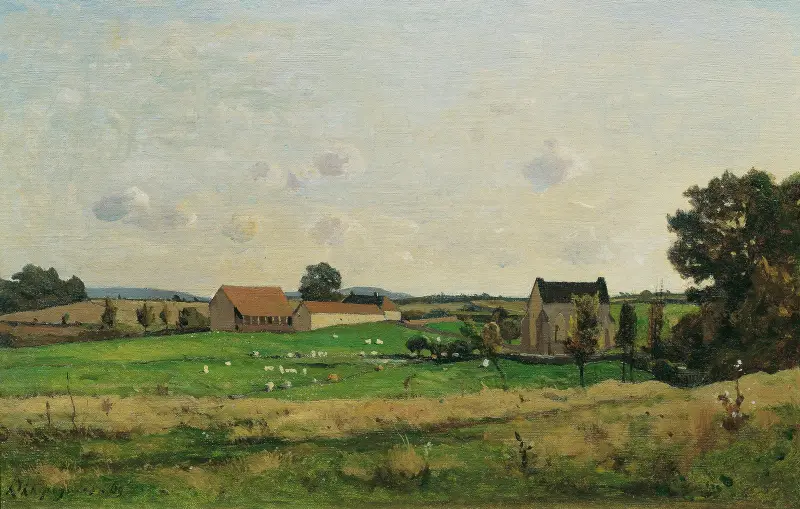 Godset Saulce (Dept. Gonne) av Henri-Joseph Harpignies
