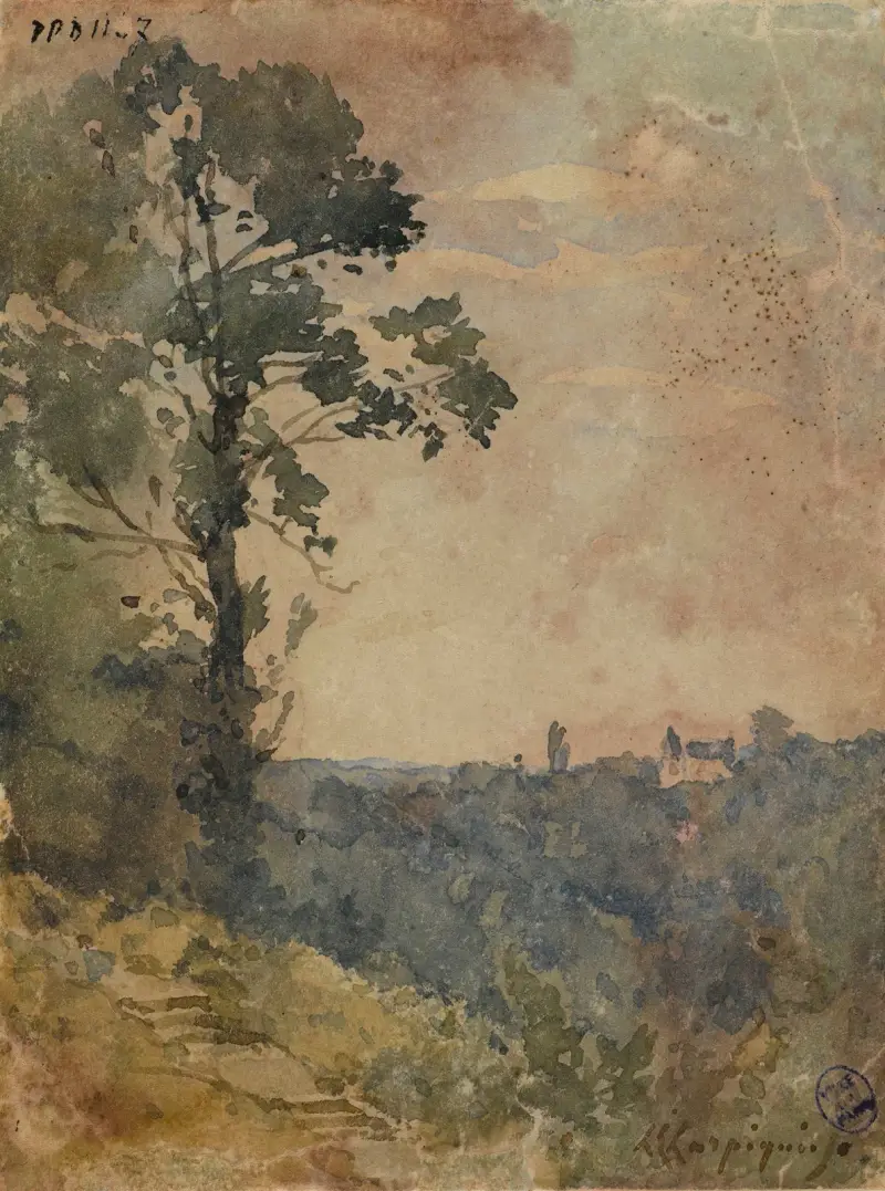 Baumstudie von Henri-Joseph Harpignies